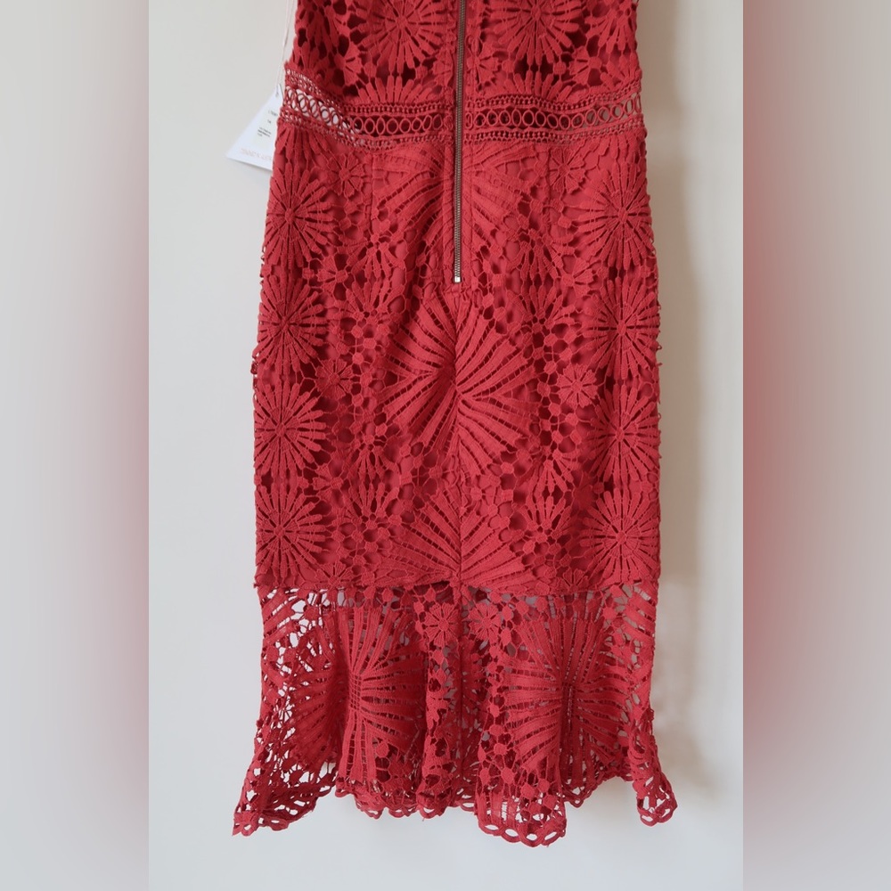 Love Triangle pencil dress in color Rose - Picture 10 of 13